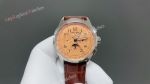 GF Factory Breitling Navitimer 42mm Cal.01 Movement Orange Face Brown Calfskin Band Watch